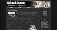 Desktop Screenshot of criticalspaces.com