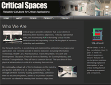 Tablet Screenshot of criticalspaces.com